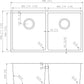 American Imaginations AI-27668 32" Stainless Steel Rectangle Stainless Steel Modern Kitchen Sink