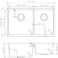 American Imaginations AI-27673 31" Stainless Steel Rectangle Stainless Steel Modern Kitchen Sink
