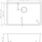 American Imaginations AI-27675 27" Stainless Steel Rectangle Stainless Steel Modern Kitchen Sink