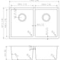American Imaginations AI-27676 29" Stainless Steel Rectangle Stainless Steel Modern Kitchen Sink