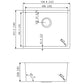 American Imaginations AI-27680 22" Stainless Steel Rectangle Stainless Steel Modern Kitchen Sink