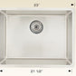 American Imaginations AI-27687 23" Stainless Steel Rectangle Stainless Steel Modern Kitchen Sink