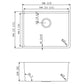 American Imaginations AI-27687 23" Stainless Steel Rectangle Stainless Steel Modern Kitchen Sink