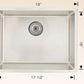 American Imaginations AI-27689 19" Stainless Steel Rectangle Stainless Steel Modern Kitchen Sink