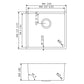 American Imaginations AI-27689 19" Stainless Steel Rectangle Stainless Steel Modern Kitchen Sink