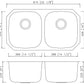American Imaginations AI-27696 32" Stainless Steel Rectangle Stainless Steel Modern Kitchen Sink