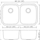 American Imaginations AI-27705 35" Stainless Steel Rectangle Stainless Steel Modern Kitchen Sink