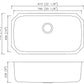 American Imaginations AI-27713 32" Stainless Steel Rectangle Stainless Steel Modern Kitchen Sink