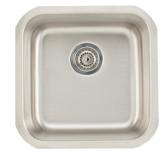 American Imaginations AI-27719 18" Stainless Steel Square Stainless Steel Modern Kitchen Sink