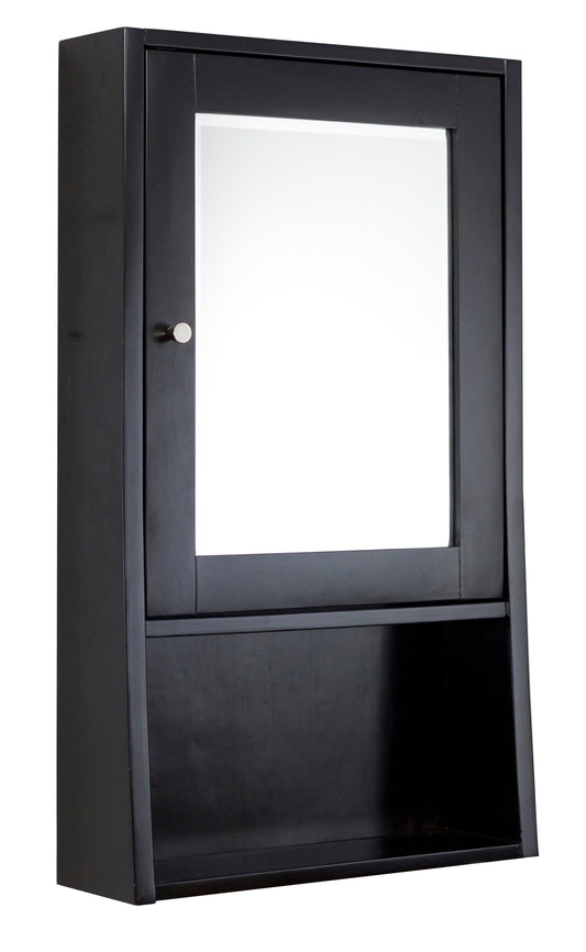 American Imaginations AI-27832 20" Espresso Rectangular Wall Mount Transitional Medicine Cabinet