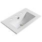 American Imaginations AI-28612 20" White Rectangular Drop In Transitional Ceramic Top