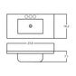 American Imaginations AI-28637 24" White Rectangular Drop In Transitional Ceramic Top