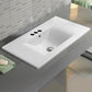 American Imaginations AI-28637 24" White Rectangular Drop In Transitional Ceramic Top