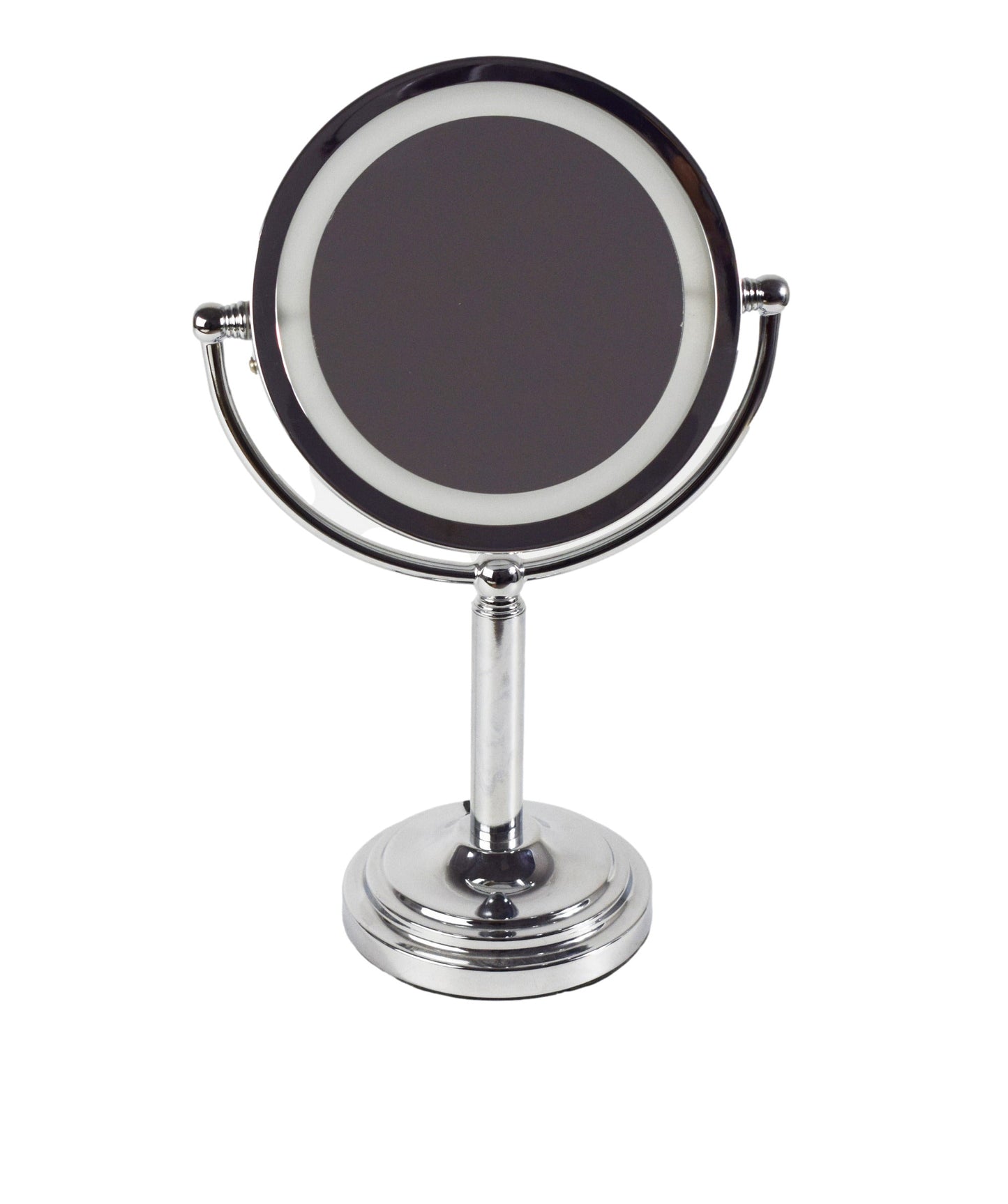 American Imaginations AI-28699 10" Chrome Round Above Counter Modern Magnifying Mirror