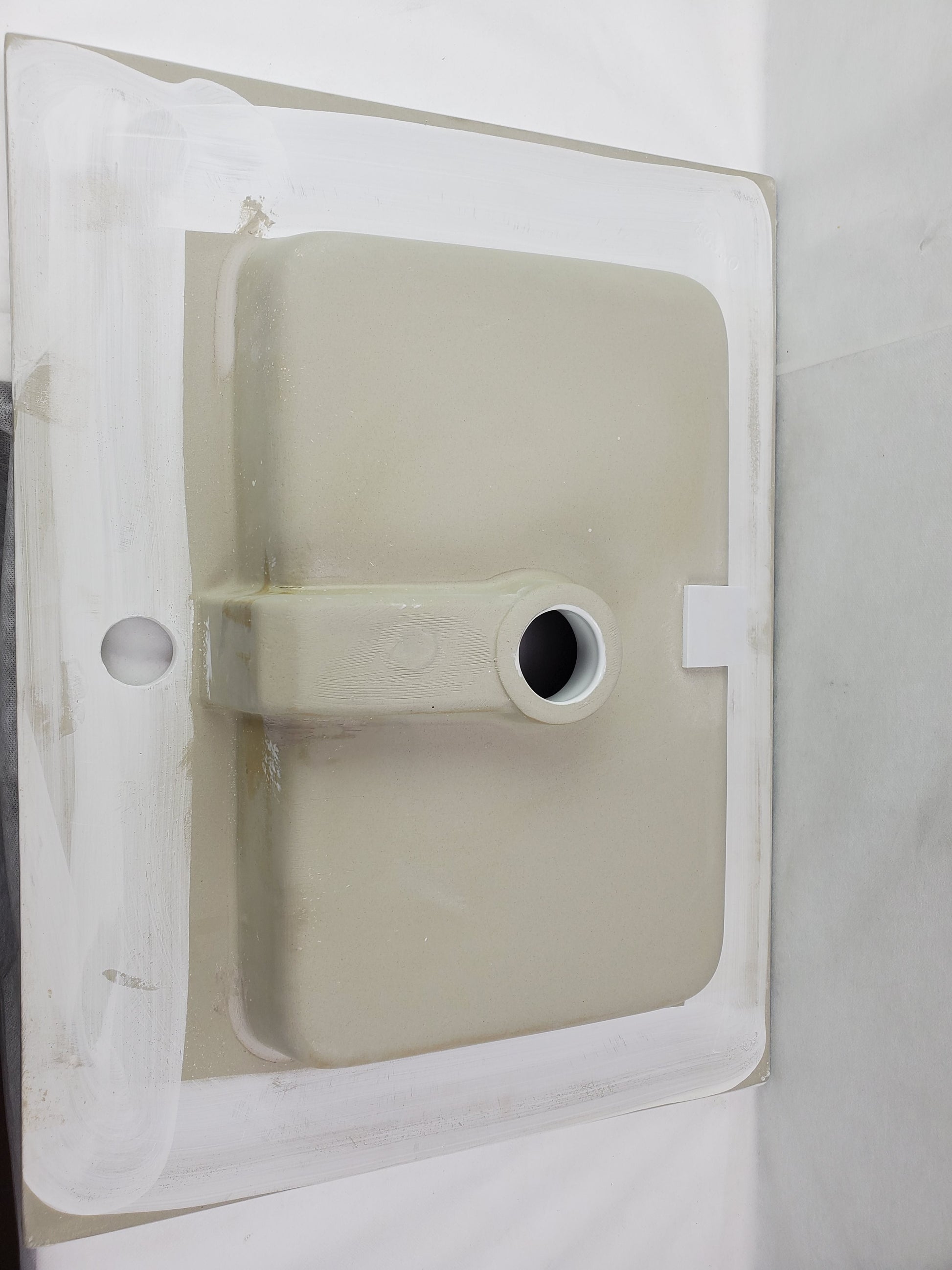 American Imaginations AI-29080 24" White Rectangular Drop In Transitional Ceramic Top