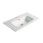 American Imaginations AI-29080 24" White Rectangular Drop In Transitional Ceramic Top