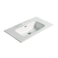 American Imaginations AI-29081 24" White Rectangular Drop In Transitional Ceramic Top