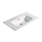 American Imaginations AI-29082 24" White Rectangular Drop In Transitional Ceramic Top