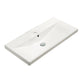 American Imaginations AI-29095 32" White Rectangular Above Counter Transitional Ceramic Top