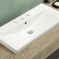 American Imaginations AI-29097 32" White Rectangular Above Counter Transitional Ceramic Top