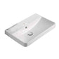 American Imaginations AI-29154 20" White Rectangular Wall Mount Transitional Ceramic Top