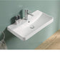 American Imaginations AI-29157 24" White Rectangular Wall Mount Transitional Ceramic Top