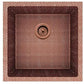 American Imaginations AI-29169 17" Copper Square Copper Transitional Kitchen Sink