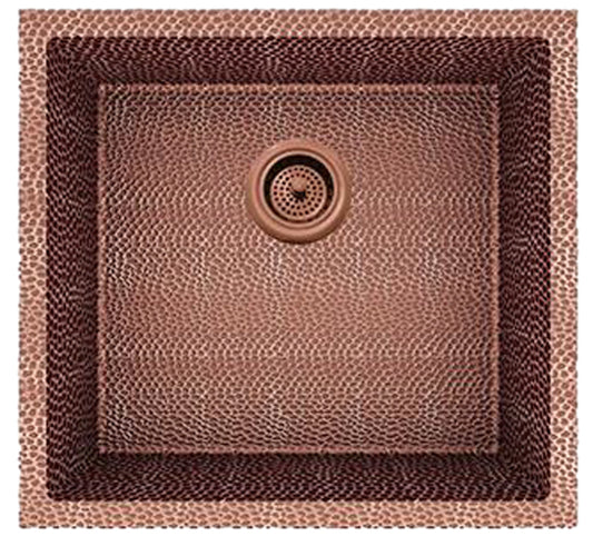 American Imaginations AI-29170 19" Copper Rectangle Copper Transitional Kitchen Sink