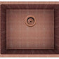 American Imaginations AI-29171 21" Copper Rectangle Copper Transitional Kitchen Sink