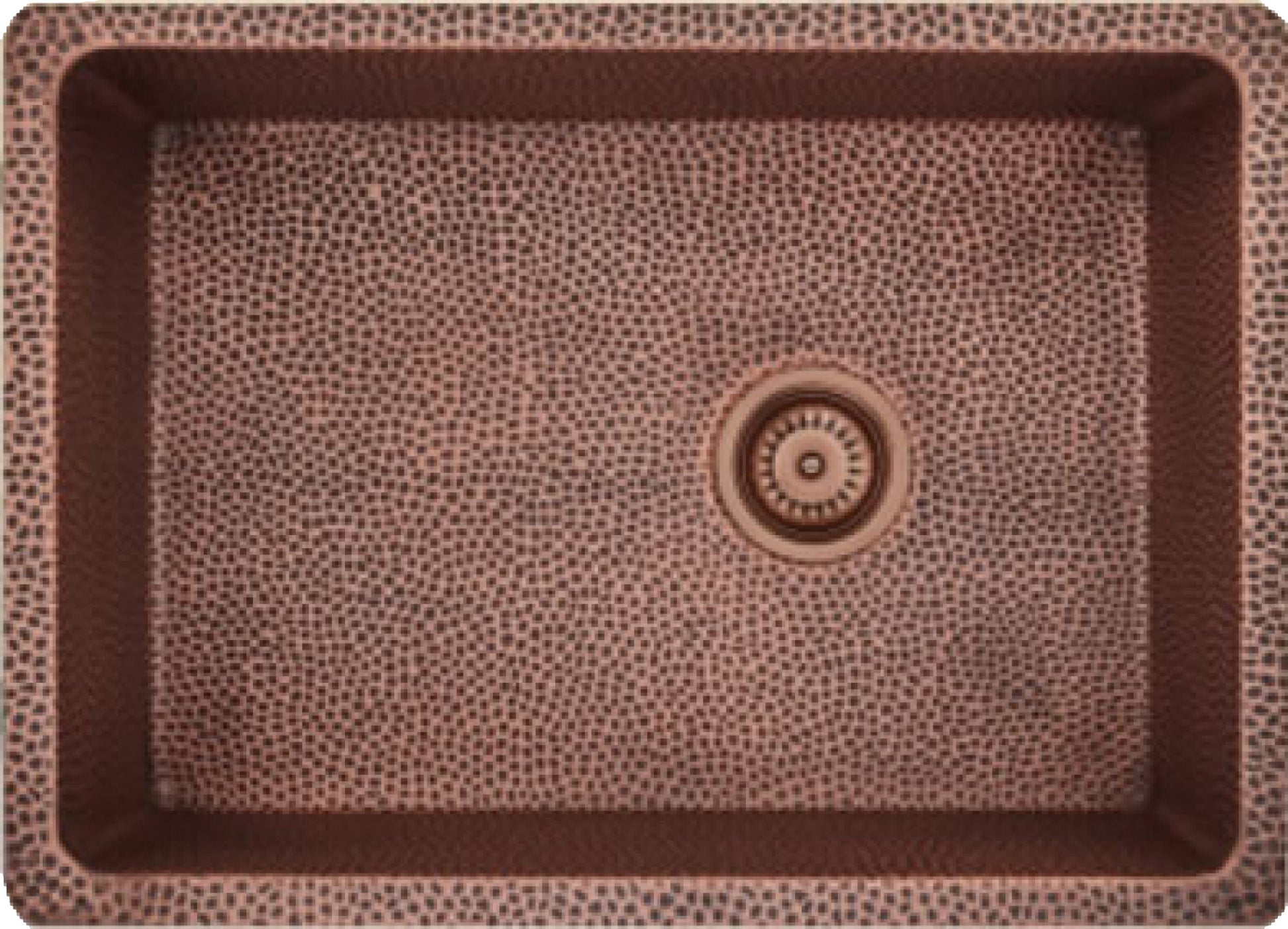 American Imaginations AI-29172 23" Copper Rectangle Copper Transitional Kitchen Sink