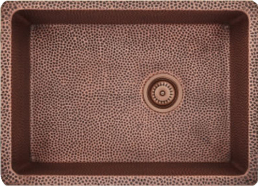 American Imaginations AI-29172 23" Copper Rectangle Copper Transitional Kitchen Sink
