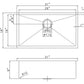 American Imaginations AI-29176 31" Copper Rectangle Copper Transitional Kitchen Sink