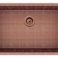 American Imaginations AI-29176 31" Copper Rectangle Copper Transitional Kitchen Sink