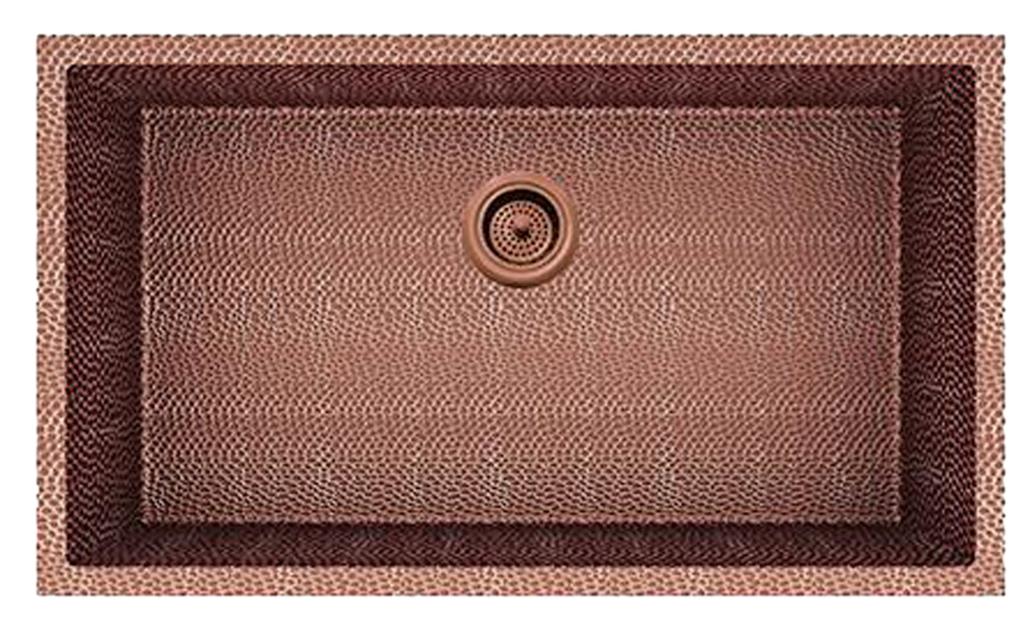 American Imaginations AI-29176 31" Copper Rectangle Copper Transitional Kitchen Sink