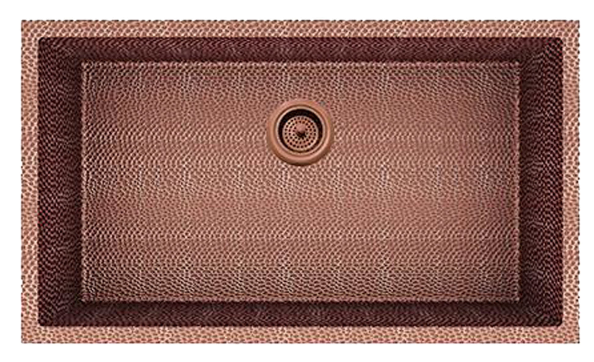American Imaginations AI-29176 31" Copper Rectangle Copper Transitional Kitchen Sink
