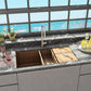 American Imaginations AI-29178 36" Copper Rectangle Copper Transitional Kitchen Sink