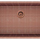 American Imaginations AI-29178 36" Copper Rectangle Copper Transitional Kitchen Sink