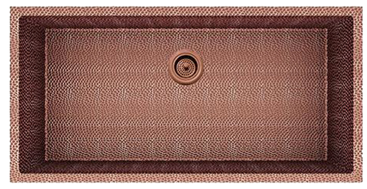 American Imaginations AI-29178 36" Copper Rectangle Copper Transitional Kitchen Sink