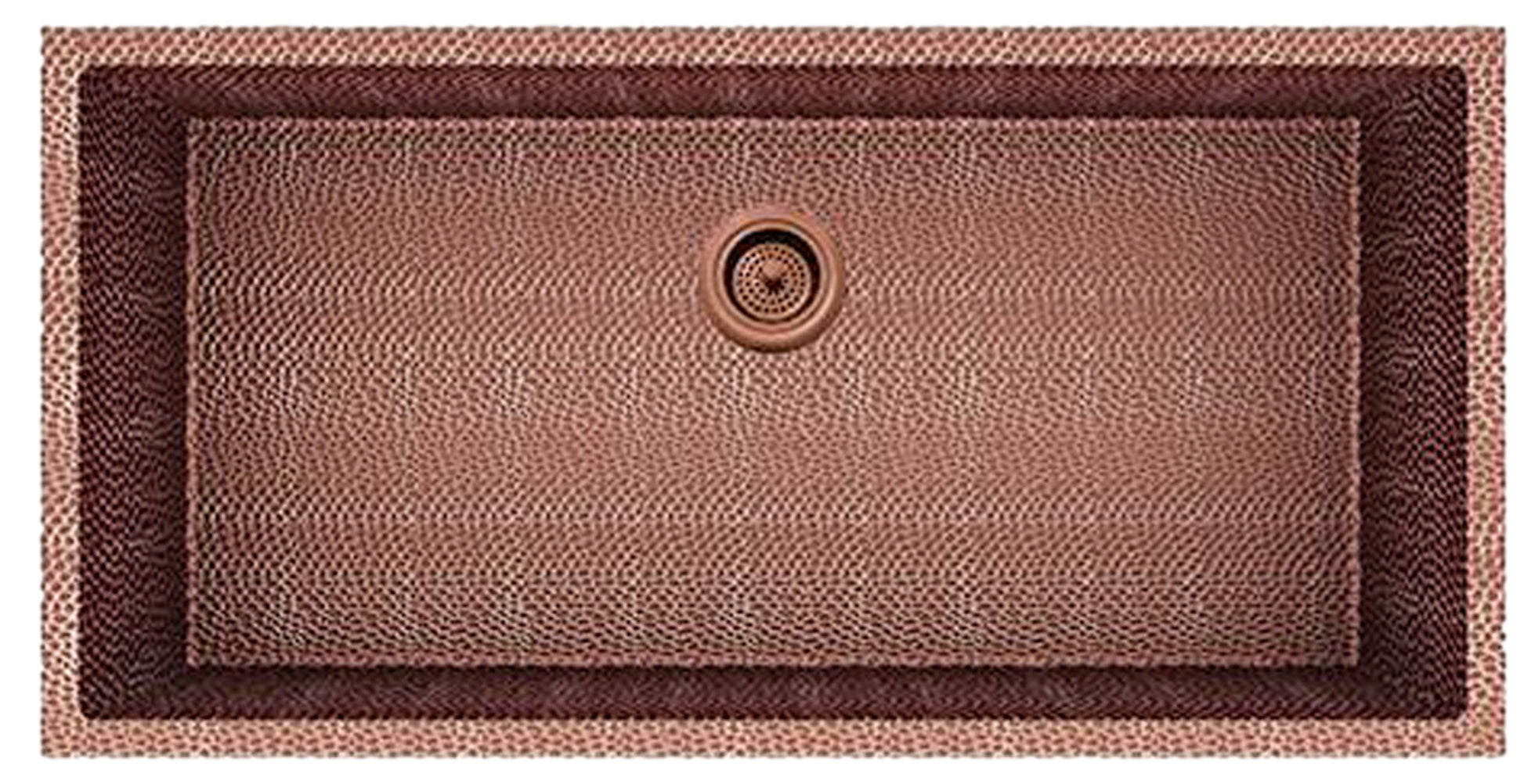 American Imaginations AI-29178 36" Copper Rectangle Copper Transitional Kitchen Sink