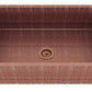 American Imaginations AI-29179 33" Copper Rectangle Copper Transitional Kitchen Sink