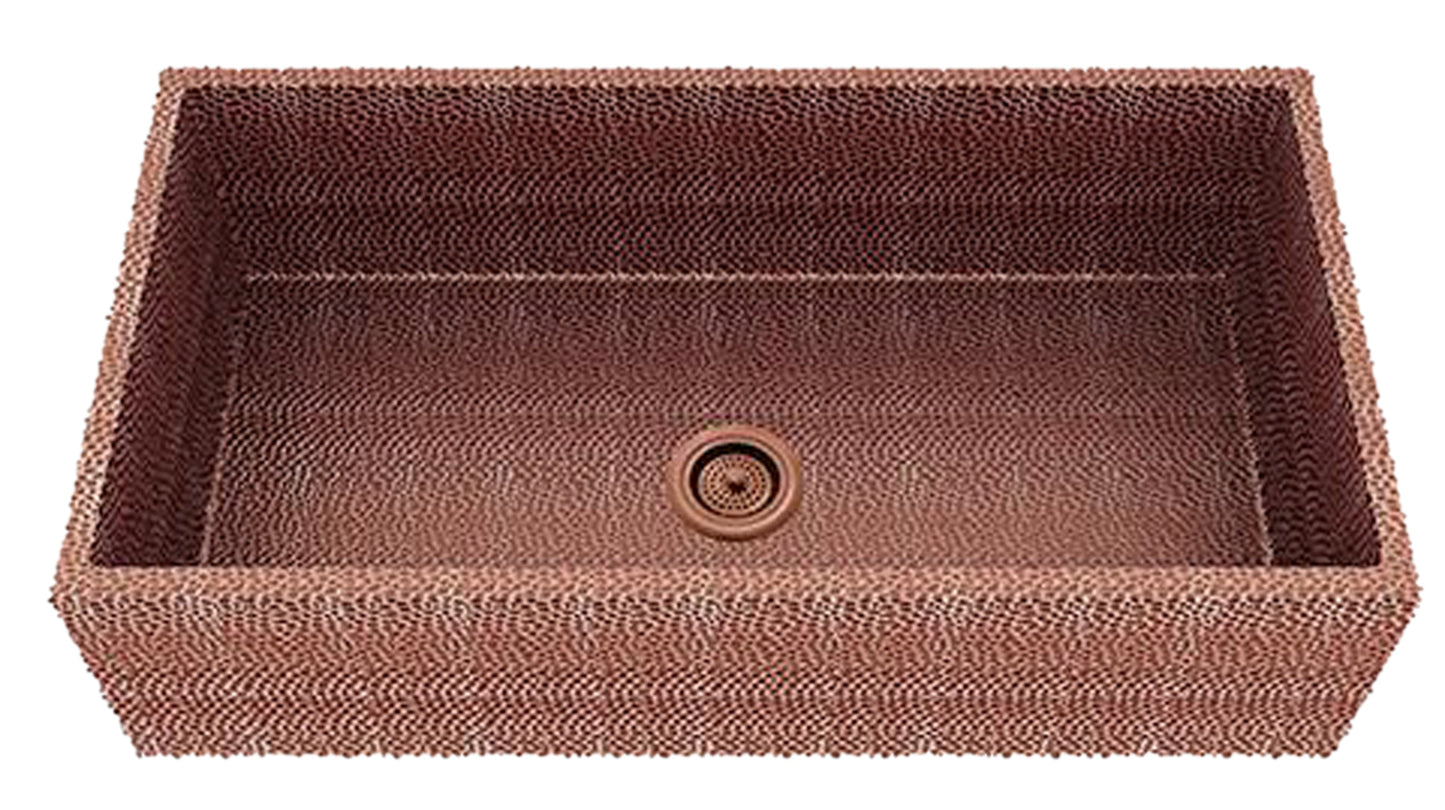 American Imaginations AI-29180 36" Copper Rectangle Copper Transitional Kitchen Sink