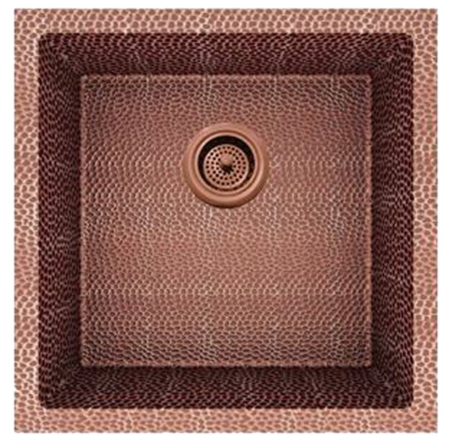 American Imaginations AI-29181 17" Copper Square Copper Transitional Kitchen Sink