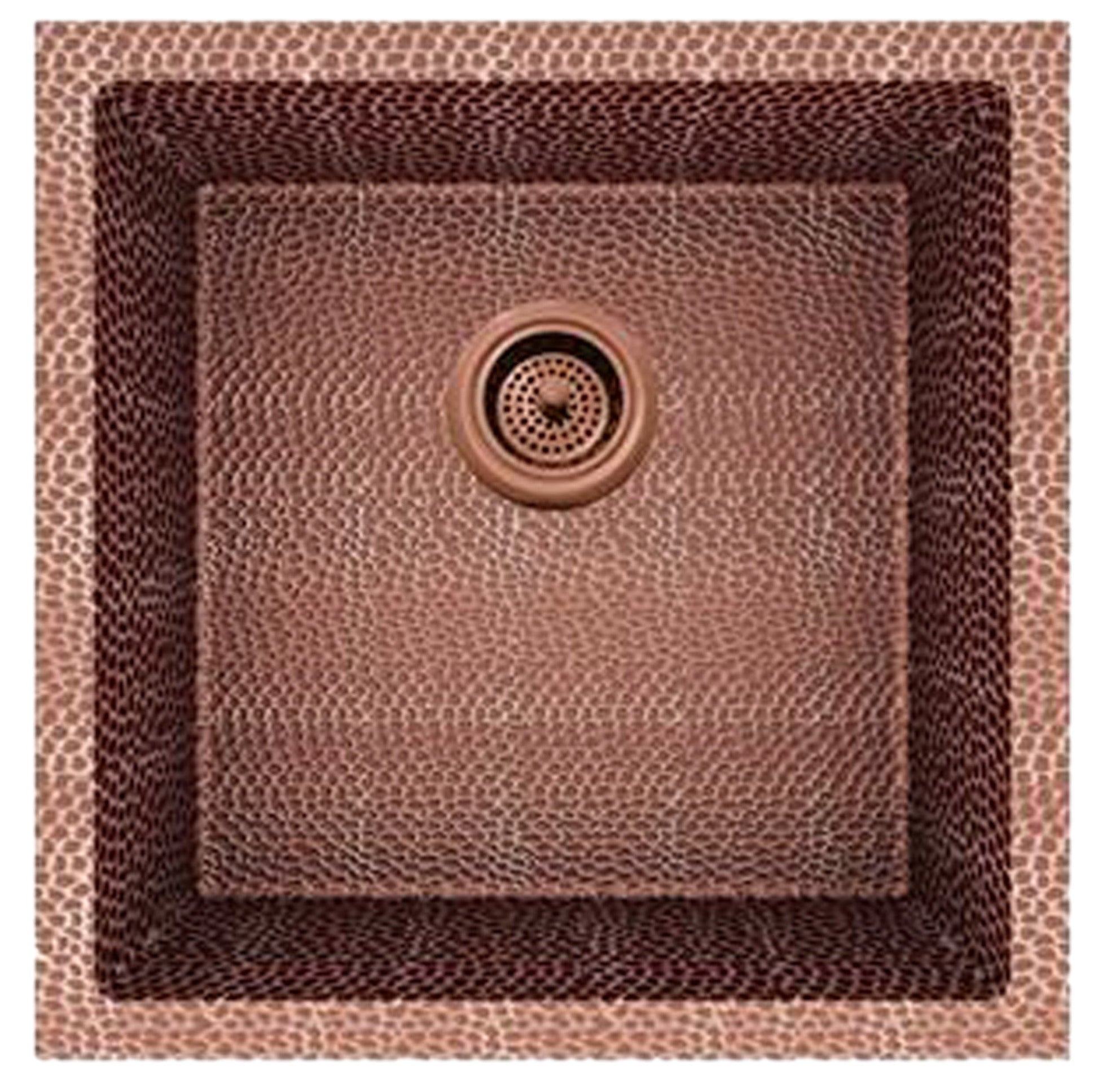 American Imaginations AI-29181 17" Copper Square Copper Transitional Kitchen Sink