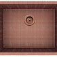 American Imaginations AI-29184 23" Copper Rectangle Copper Transitional Kitchen Sink