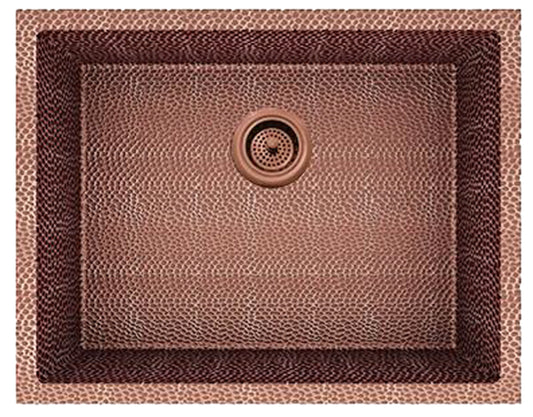 American Imaginations AI-29184 23" Copper Rectangle Copper Transitional Kitchen Sink