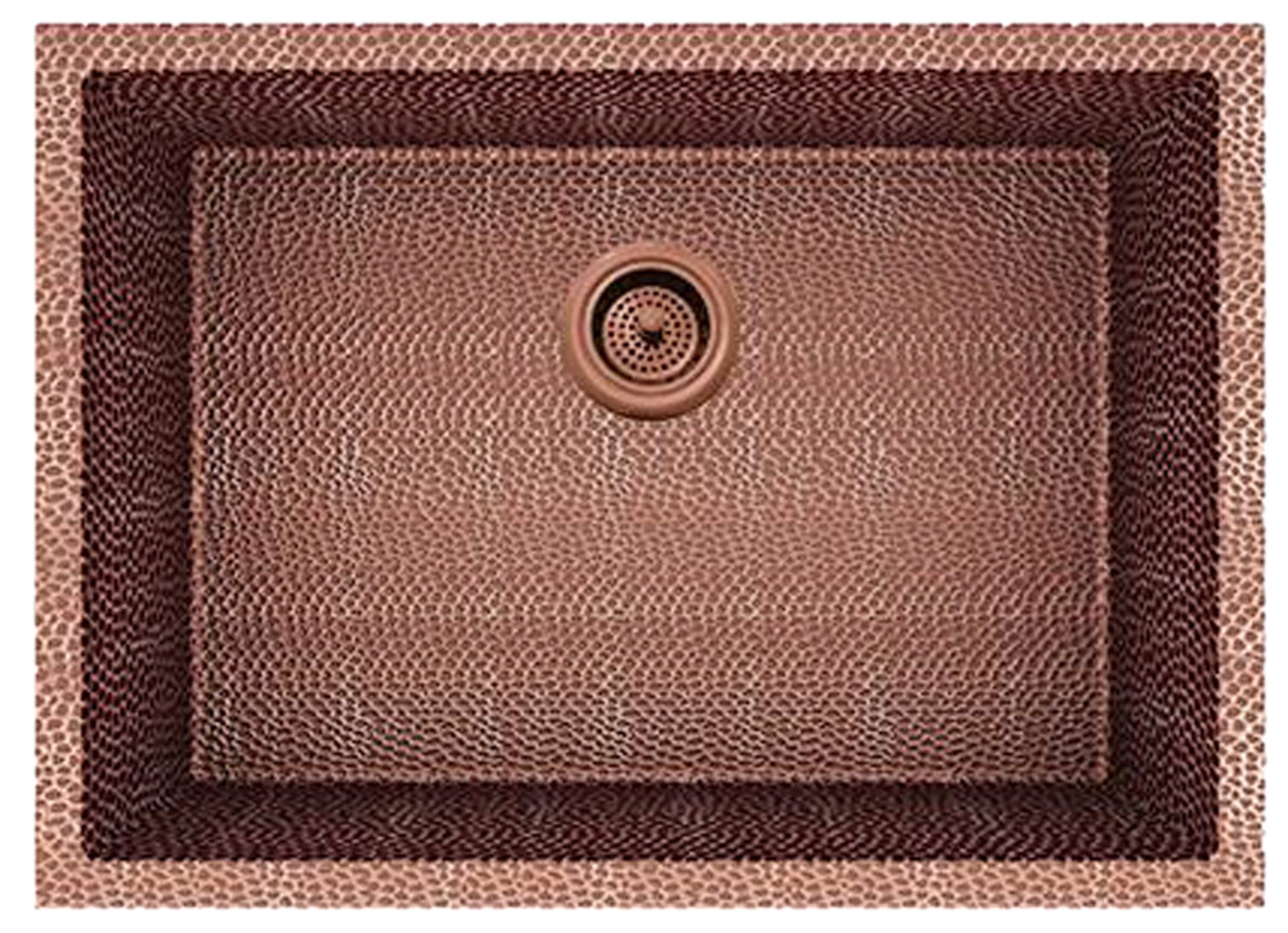 American Imaginations AI-29185 25" Copper Rectangle Copper Transitional Kitchen Sink