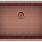 American Imaginations AI-29187 29" Copper Rectangle Copper Transitional Kitchen Sink