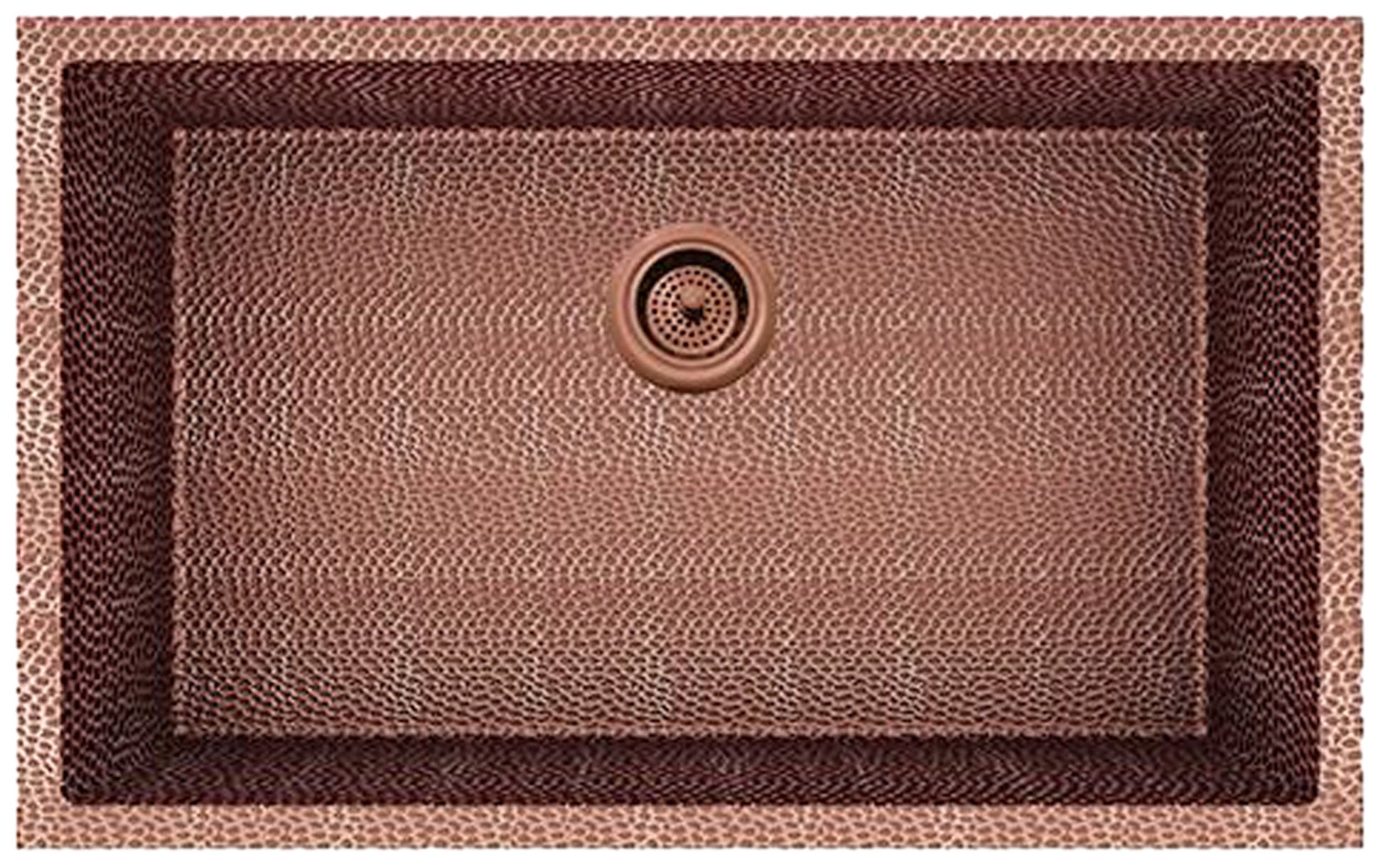 American Imaginations AI-29187 29" Copper Rectangle Copper Transitional Kitchen Sink