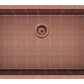 American Imaginations AI-29189 33" Copper Rectangle Copper Transitional Kitchen Sink