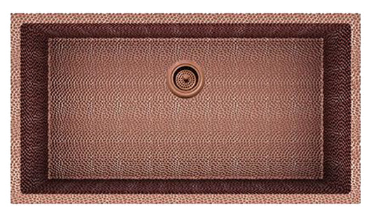 American Imaginations AI-29189 33" Copper Rectangle Copper Transitional Kitchen Sink